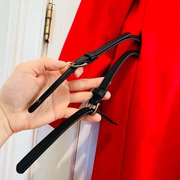 Ted Baker London Red Over Coat Alpaca Wool Cashmere Blend Size 2 - Picture 16 of 16